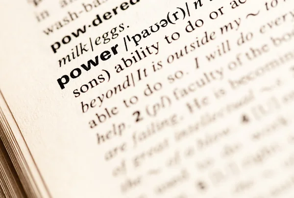 Palavra de poder — Fotografia de Stock