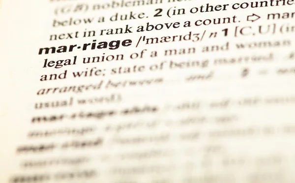 Marriage word — Stock Photo, Image