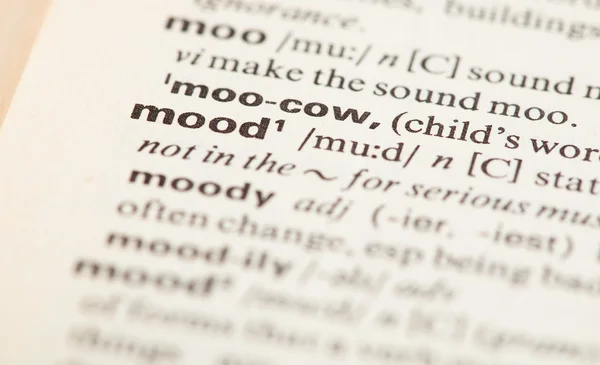 Mood definition — Stock Photo, Image