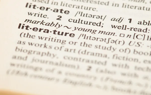Literature word — Stock Photo, Image