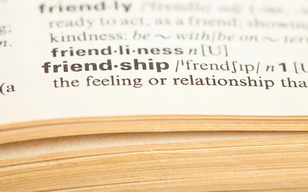 Friendship word — Stock Photo, Image