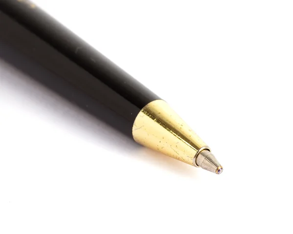 Офисная ручка поверх белой — стоковое фото