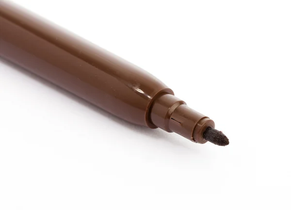 Kahverengi keçeli kalem — Stok fotoğraf