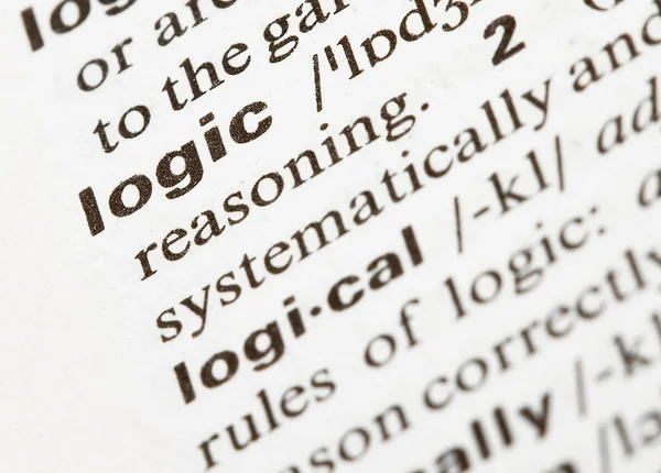 Palavra lógica — Fotografia de Stock