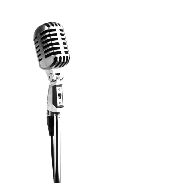 Винтажный микрофон — стоковое фото
