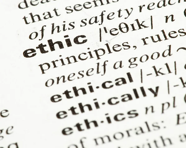 stock image Ethic word