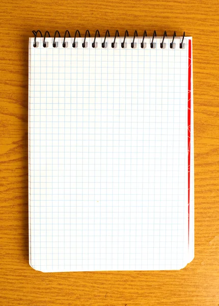 Cuaderno sobre madera — Foto de Stock