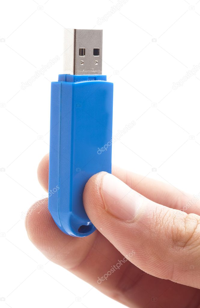 Hand and pen drive