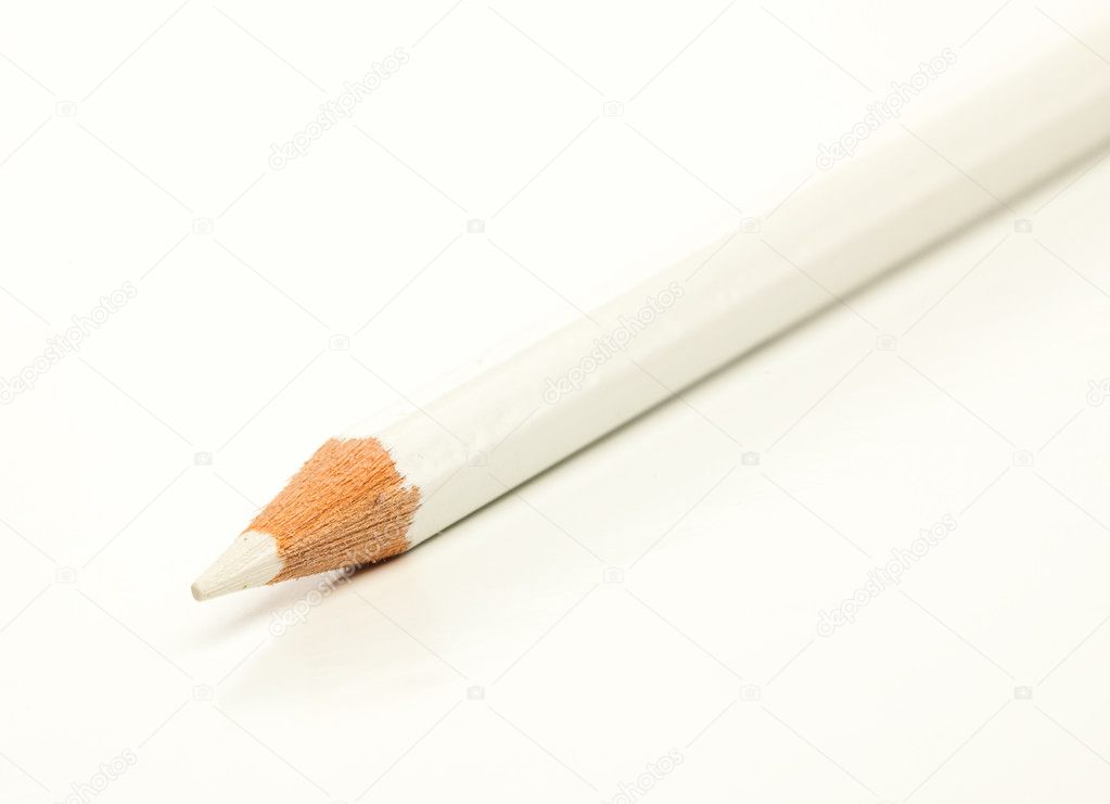 White Crayons stock photo. Image of color, monochrome - 13771410