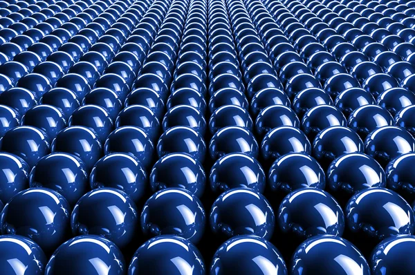 Esferas azules abstractas 3d —  Fotos de Stock