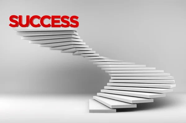 Escadaria para o sucesso 3D — Fotografia de Stock