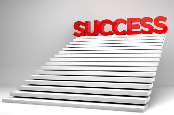 成功への階段の 3d — ストック写真