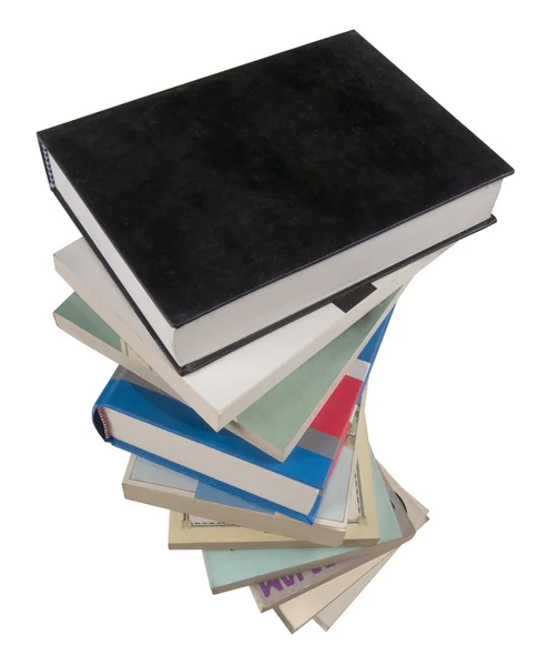 Pile Books Isolated — Stock Photo, Image