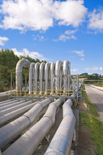 Geotermiska kraftverk alternativ energi — Stockfoto