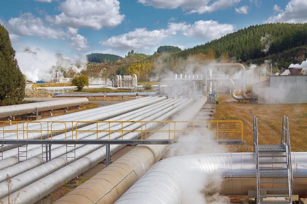 stock image Geothermal power station
