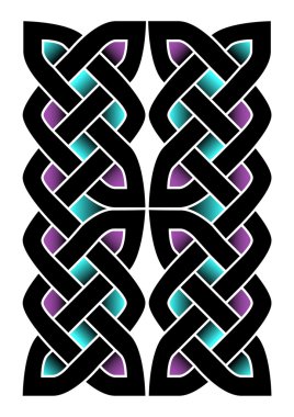 irish or celtic knot on white clipart