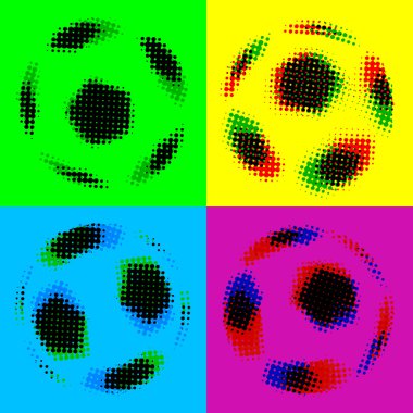 Football (soccer balls) clipart