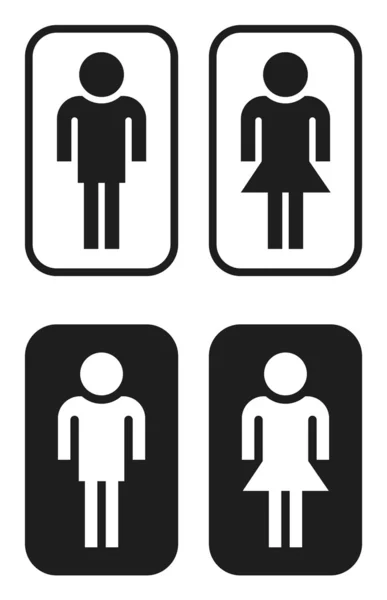 Panneaux de toilettes — Image vectorielle