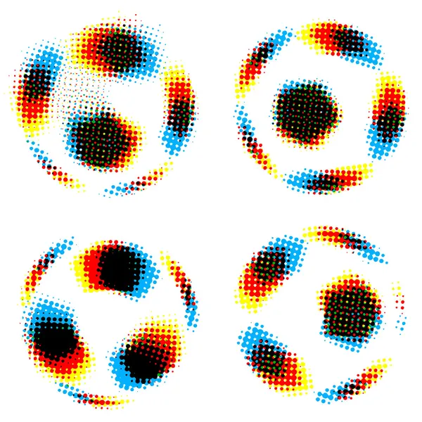 Fútbol (balones de fútbol ) — Archivo Imágenes Vectoriales