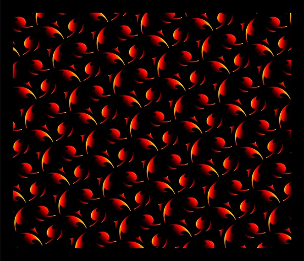 Texture Riche Rouge Sur Fond Noir — Image vectorielle