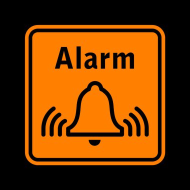 Alarm sign clipart