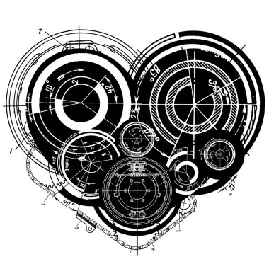 Art illustration of heart clipart