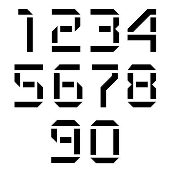 Відображення чисел — стоковий вектор