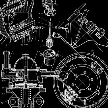 Technical drawing clipart