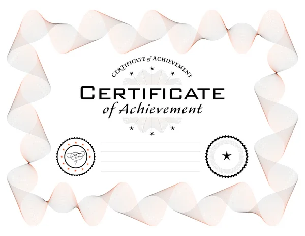Template of diploma or certificate — Stock Photo, Image
