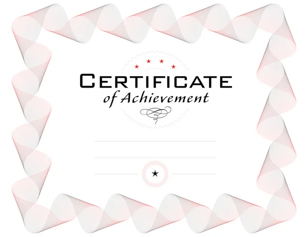 Vorlage für Diplom oder Zertifikat — Stockfoto