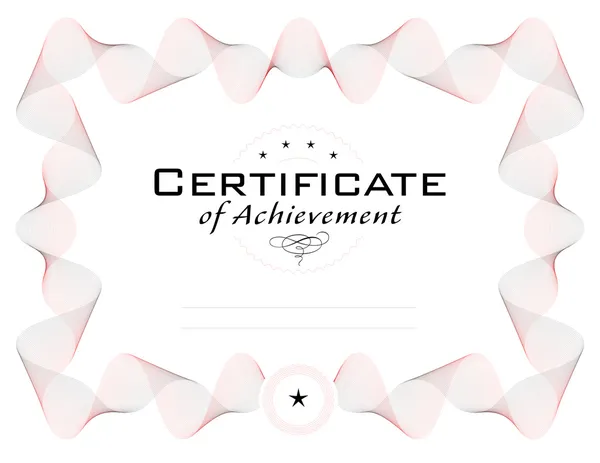 Шаблон диплома або сертифіката — стокове фото