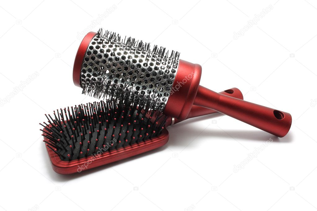 Two hairbrushes