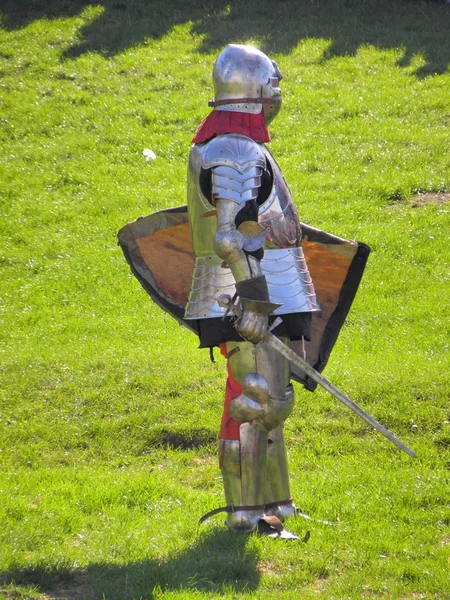 stock image Knight in a shiny armor