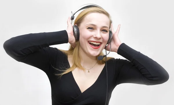 Listens to the sounds — Stock Photo, Image