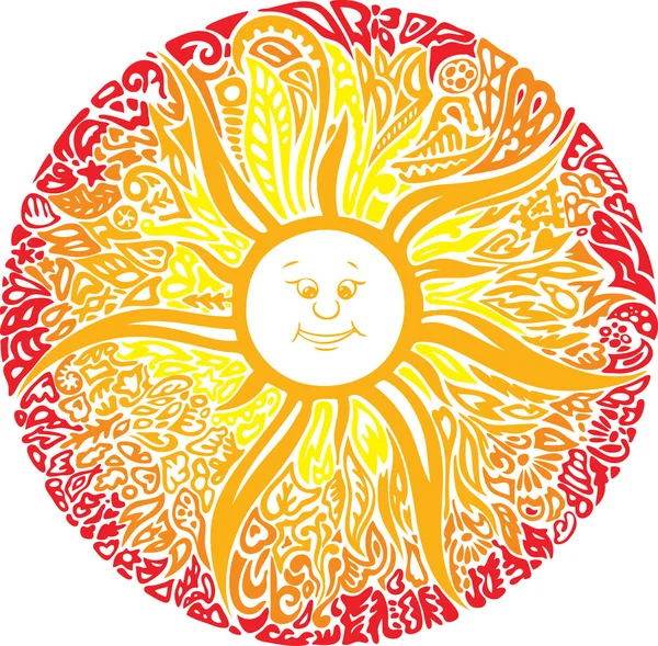 甘い太陽 — ストックベクタ