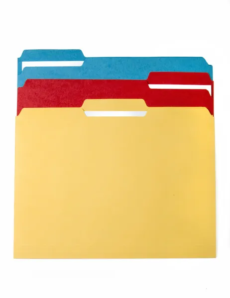 Cartelle di file colorate — Foto Stock
