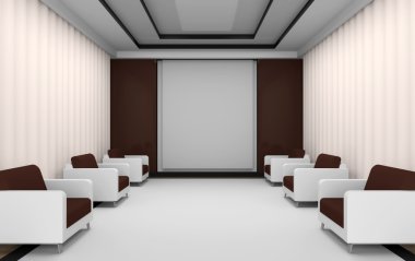 Elegant conference room clipart