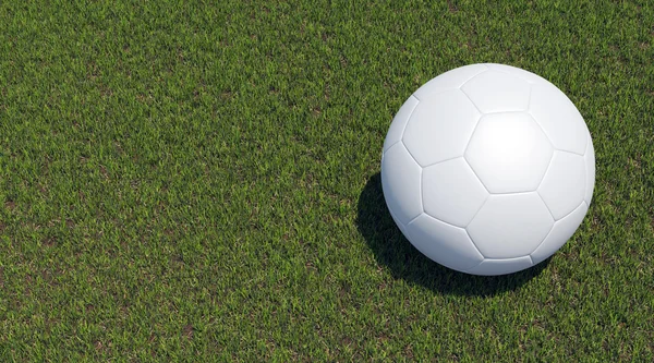 Piłka Pięknej Zielonej Trawie — Zdjęcie stockowe