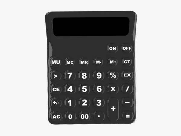 Kalkulator isolert på hvit bakgrunn – stockfoto