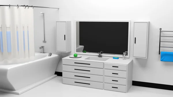 Modern fürdőszoba belső — Stock Fotó