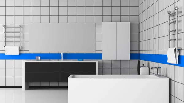 Modern banyo tasarımı — Stok fotoğraf