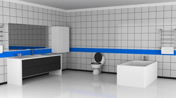 现代浴室设计 — 图库照片