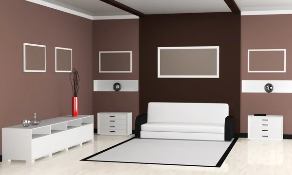 Moderní Interiér Obývacího Pokoje — Stock fotografie