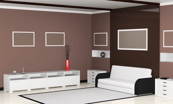 Modern interior of living room — Stock Photo, Image