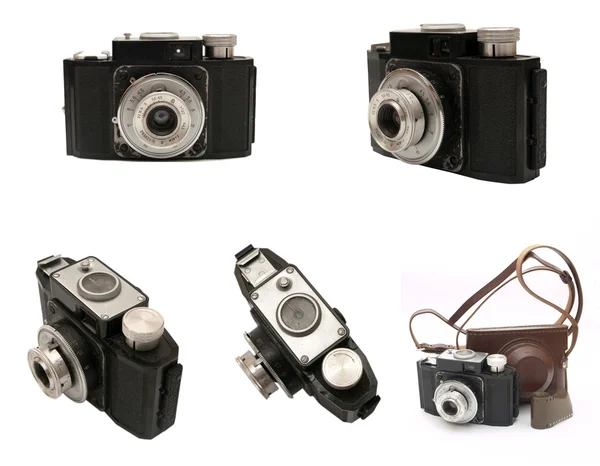 Vecchie macchine fotografiche Immagine Stock