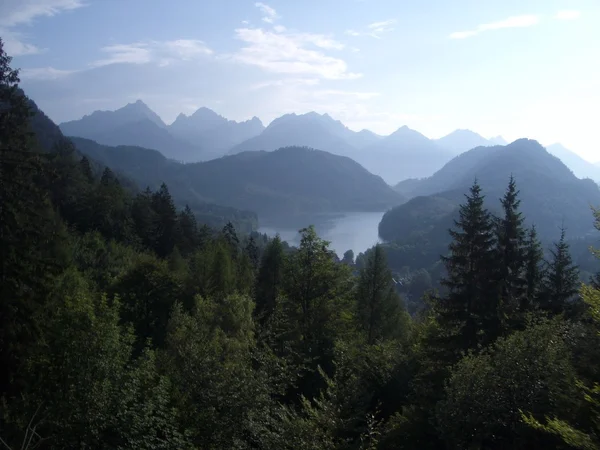 阿尔卑斯大区的景观 免版税图库图片