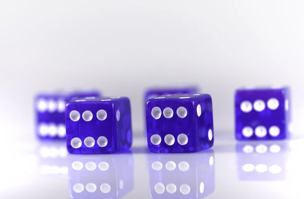 Blue dice — Stock Photo, Image