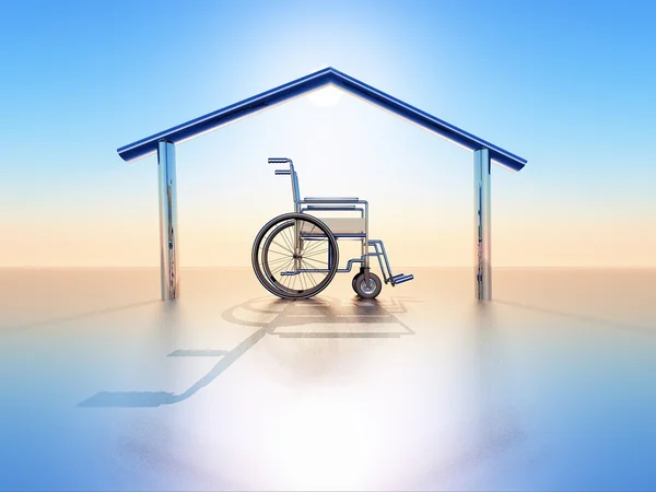 Casa e handicap — Fotografia de Stock