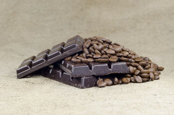 Kopi dan coklat — Stok Foto