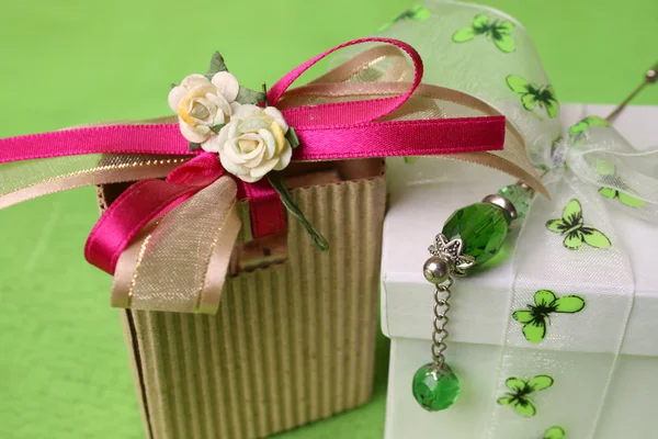 Geschenkbox und Tasche — Stockfoto